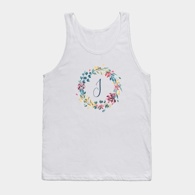 Floral Monogram I Colorful Full Blooms Tank Top by floralmonogram